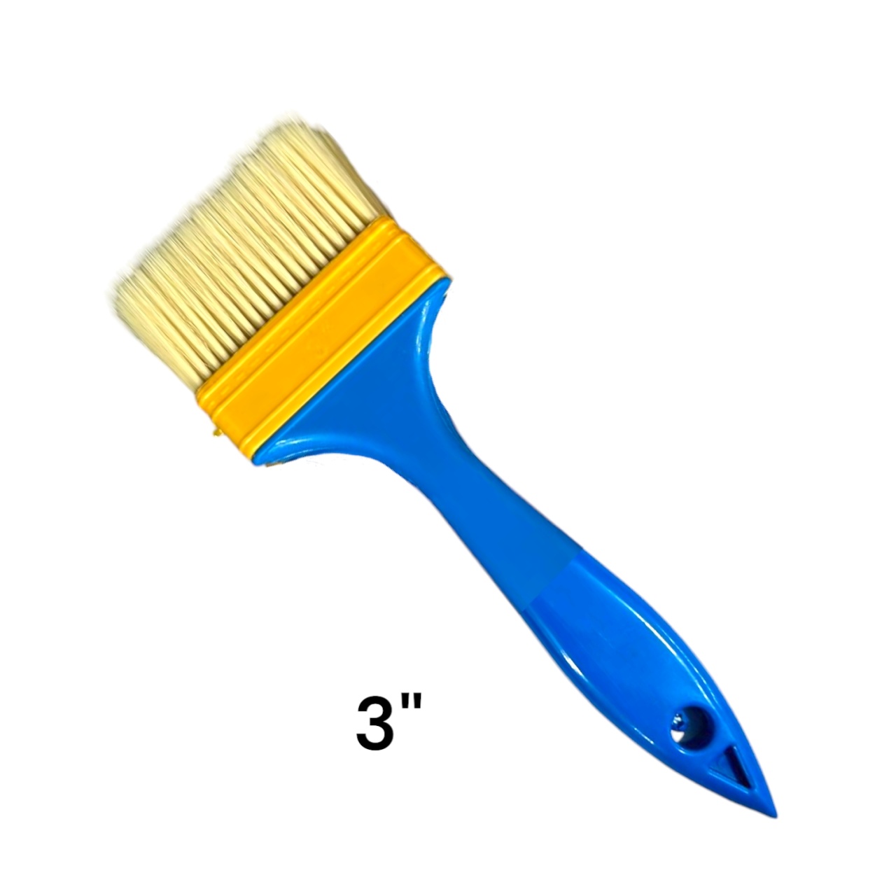 Кисть малярная плоская 75 мм, 3", нейлоновый ворс 43 мм, пластиковая рукоять, "MAXIMUM"