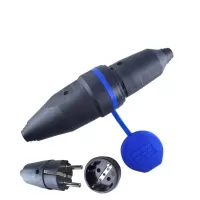 Комплект штекер+вилка евро, уличный, "MAXIMUM" MX 10666